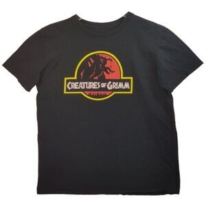 Vintage ROOSTER TEETH Creatures of Grimm Tee Shirt Large US L Graphic Tee Black